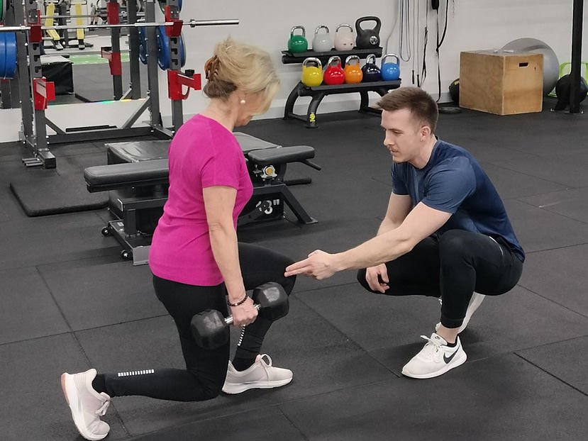 Jeanot Eschbach während einer Trainingseinheit